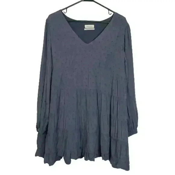 Urban Outfitters Blue Babydoll Dress Size M Womens Long Sleeve Fairycore - Picture 1 of 10